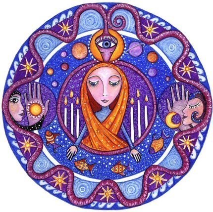 High Priestee Tarot Mandala Print